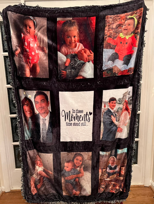 Customized 9-panel photo blanket